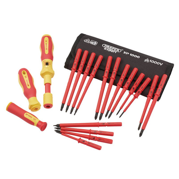 Draper XP1000&#174; VDE Interchangeable Torque Screwdriver Set (19 Piece) 81762