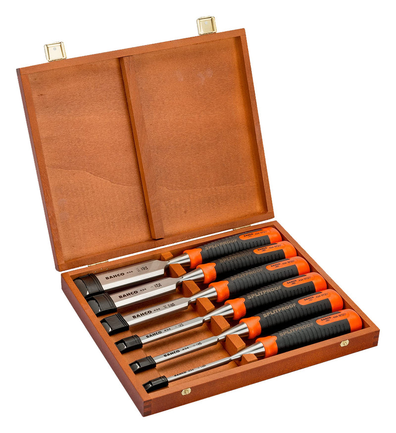 Bahco 434-S6 Bevel Edge Chisel Set Set of 6