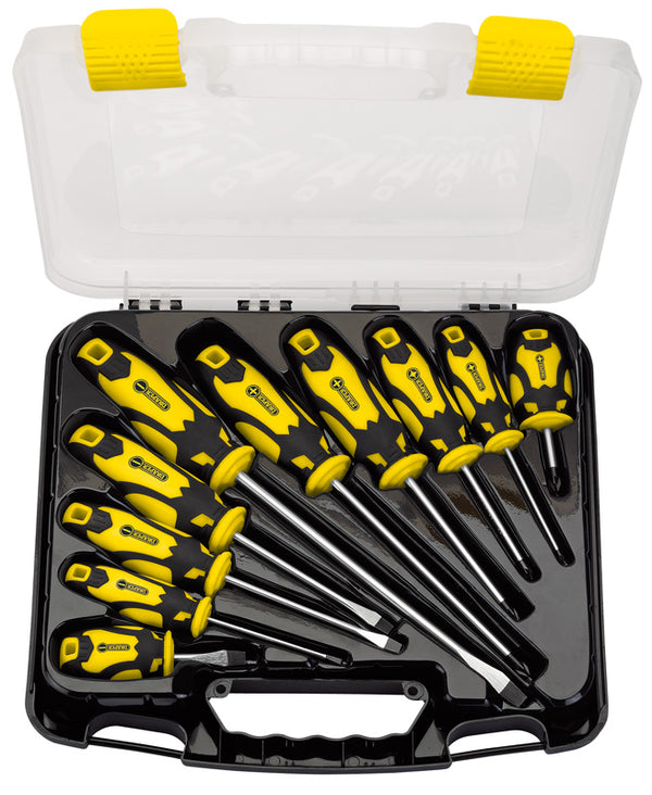 Draper 82839 Screwdriver Set (Yellow Handles) (10 Piece)