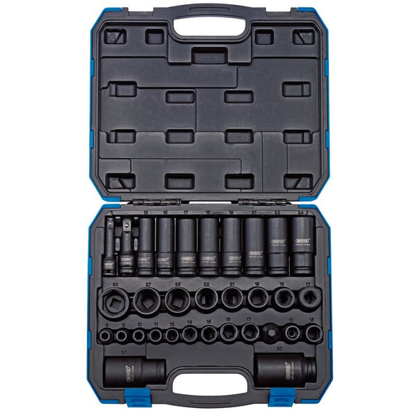 Draper Draper Impact Socket Set, 3/8" & 1/2" Sq. Dr. (32 Piece) 83098