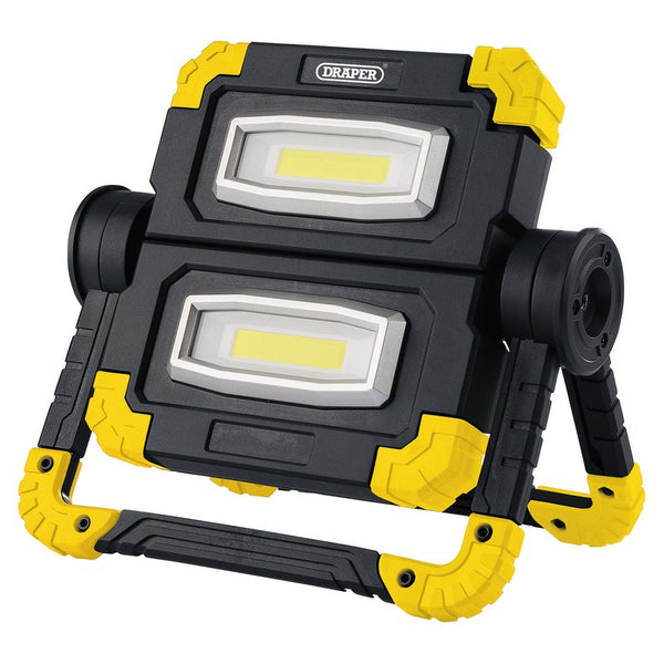 Draper Twin COB LED Rechargeable Worklight, 10W, 850 Lumens 87696