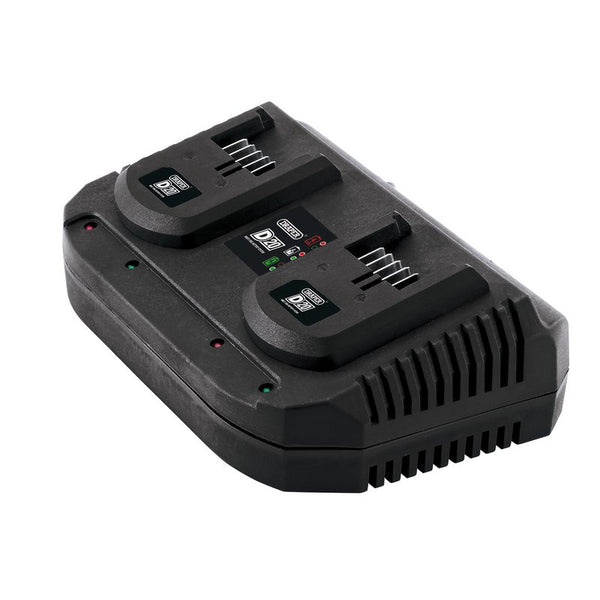 Draper D20 20V Fast Twin Battery Charger, 2 x 3.5A 92239