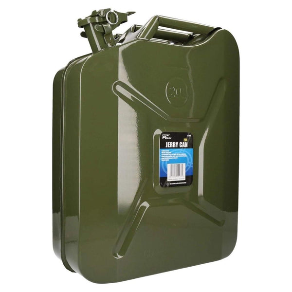 JERRY CAN 20 LITRE METAL FUEL PETROL DIESEL 20L ARMY CONTAINER HEAVY DUTY JC100