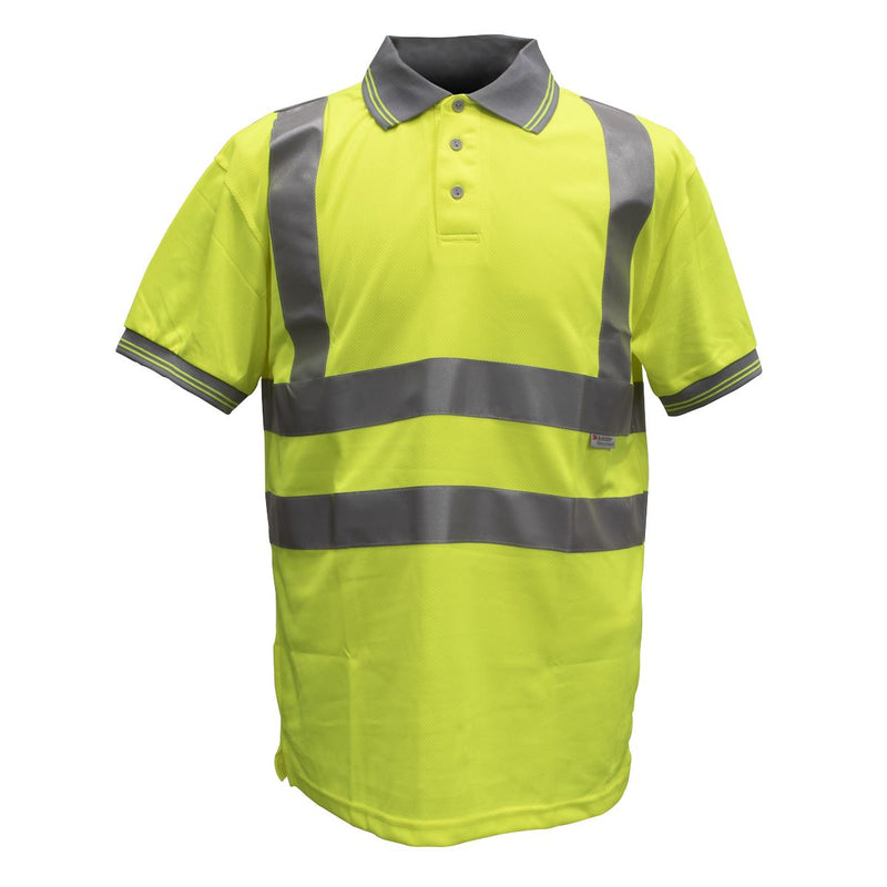 Sealey 9811-M Hi-Vis Polo Shirt - Medium