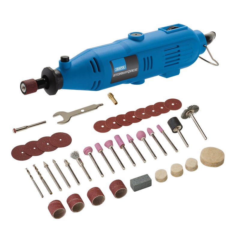 Draper Draper Storm Force 230V Rotary Multi-Tool Kit, 135W (40 Piece) 98521