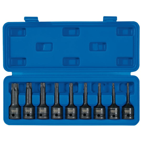 Draper Draper TX-STAR&#174; Socket Bit Set, 1/2" Sq. Dr. (9 Piece) 99184