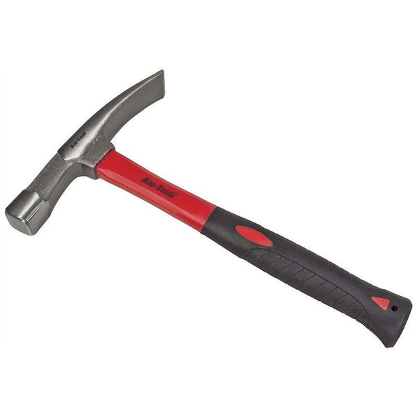 BRICK HAMMER MASONARY CHIPPING 24OZ STEEL FIBREGLASS SHAFT RUBBER GRIP A1825