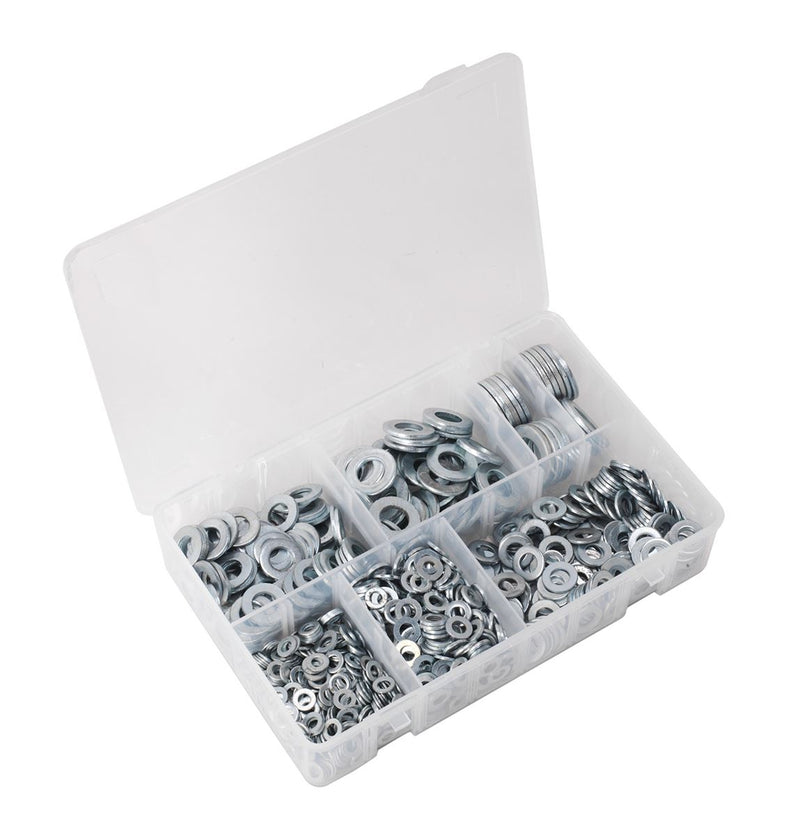 Sealey Flat Washer Assortment M5-M16 Form A 1070pc AB055WA