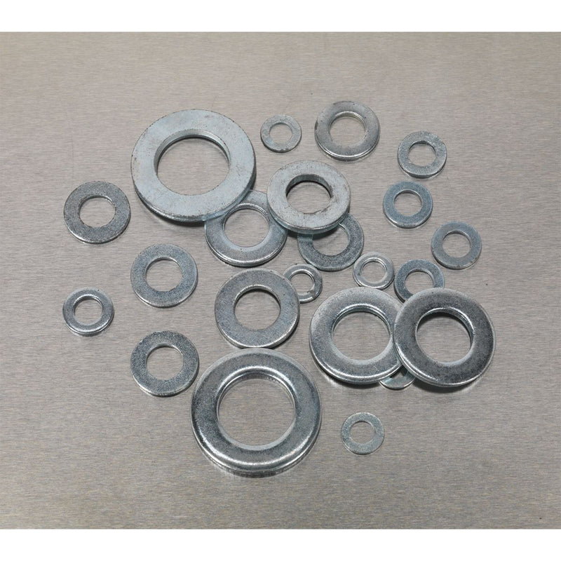 Sealey Flat Washer Assortment M5-M16 Form A 1070pc AB055WA