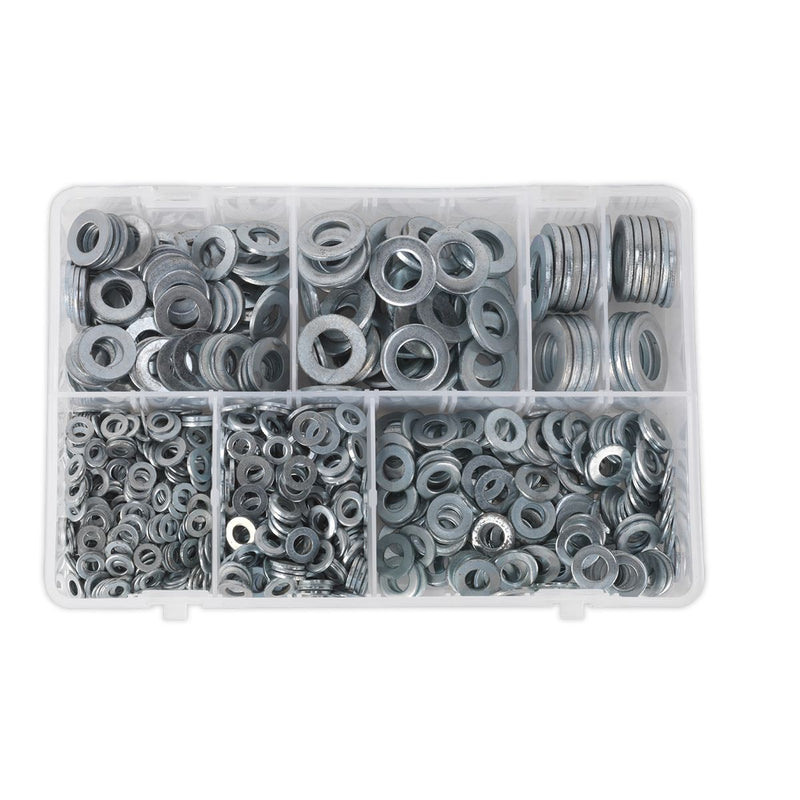 Sealey Flat Washer Assortment M5-M16 Form A 1070pc AB055WA