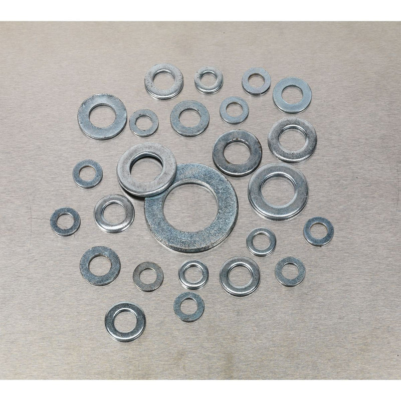 Sealey Flat Washer Assortment M6-M24 Form C 495pc AB056WC