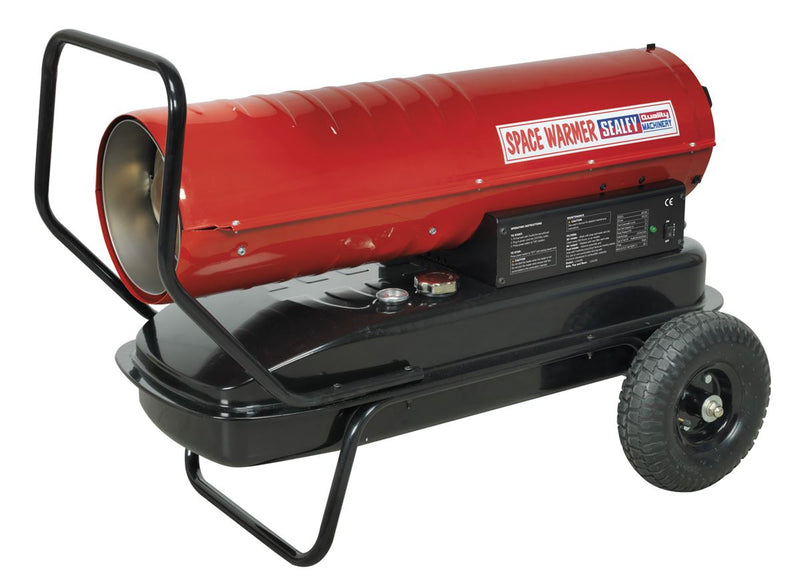 Sealey AB100E Space Warmer&reg; Paraffin/Kerosene/Diesel Heater 100,000Btu/hr with Wheels