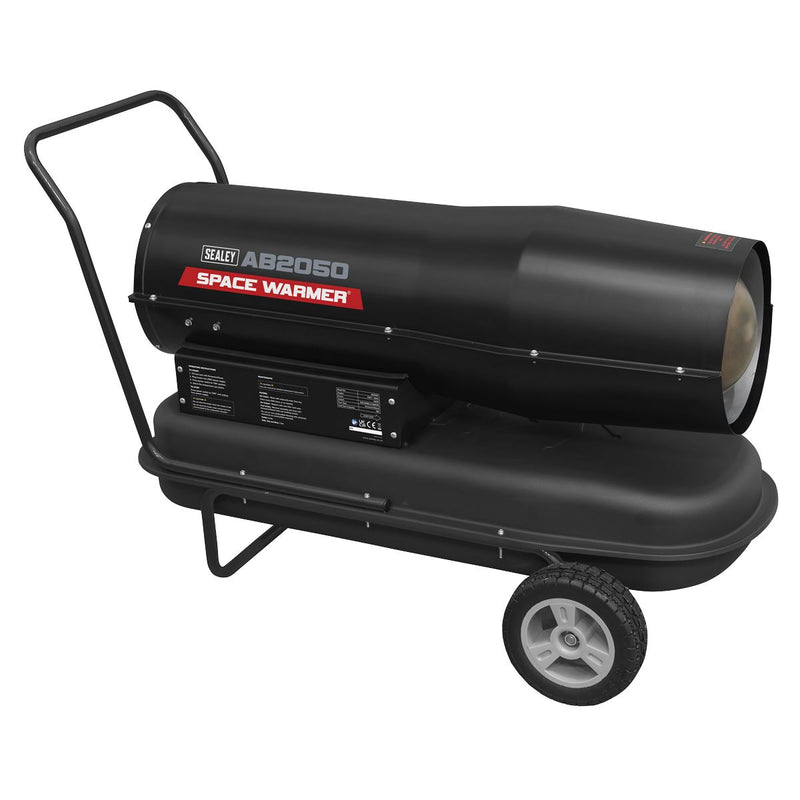 Sealey Space Warmer&reg; Kerosene/Diesel Heater with Wheels 205,000Btu/hr AB2050