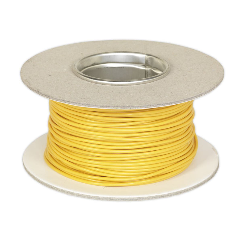 Sealey AC3220YE Automotive Cable Thin Wall Single 1mm� 32/0.20mm 50m Yellow