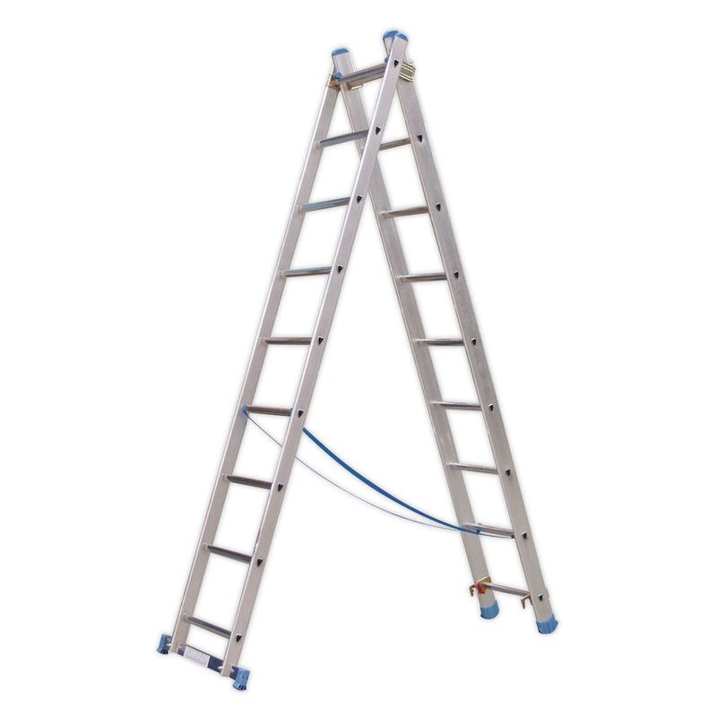 Sealey Extension Combination Ladder 3 x 9 Aluminium - BS EN 131 ACL3