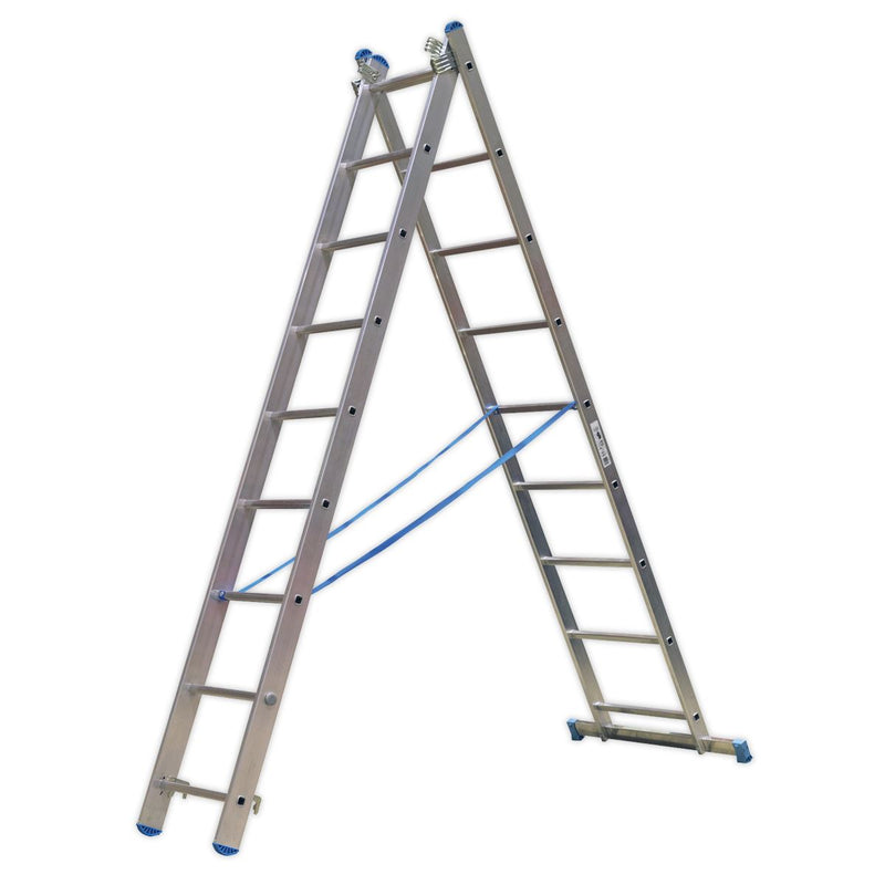 Sealey Extension Combination Ladder 3 x 9 Aluminium - BS EN 131 ACL3