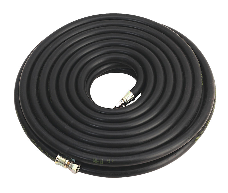 Sealey Heavy-Duty Air Hose with 1/4"BSP Unions 15m x 10mm AH15RX/38