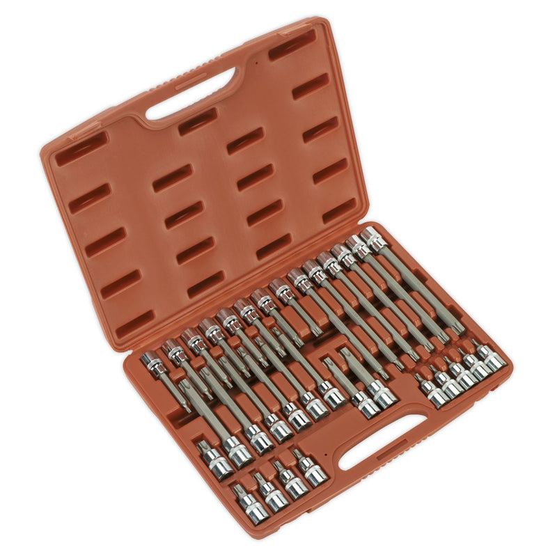 Sealey Premier TRX-Star* Socket Bit Set 1/2"Sq Drive 32pc AK2194