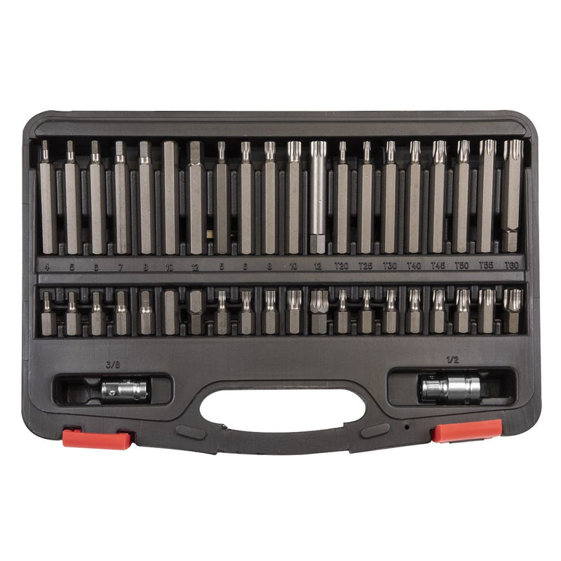 Sealey TRX-Star* Hex Spline Bit Set 42pc 3/8" & 1/2"Sq Drive AK21942P IN STOCK