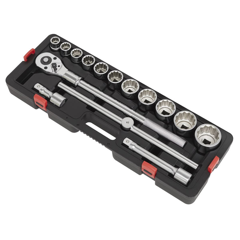 Sealey Premier Socket Set 3/4"Sq Drive 12-point 15pc AK2583