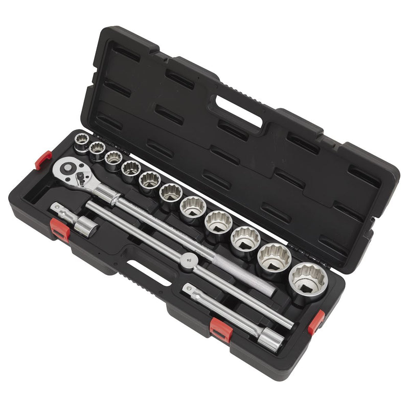 Sealey Premier Socket Set 3/4"Sq Drive 12-point 15pc AK2583