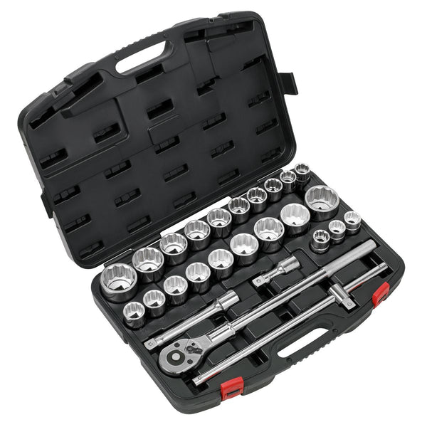 Sealey Premier Metric/Imperial Socket Set 3/4"Sq Drive 12-point 26pc AK2584