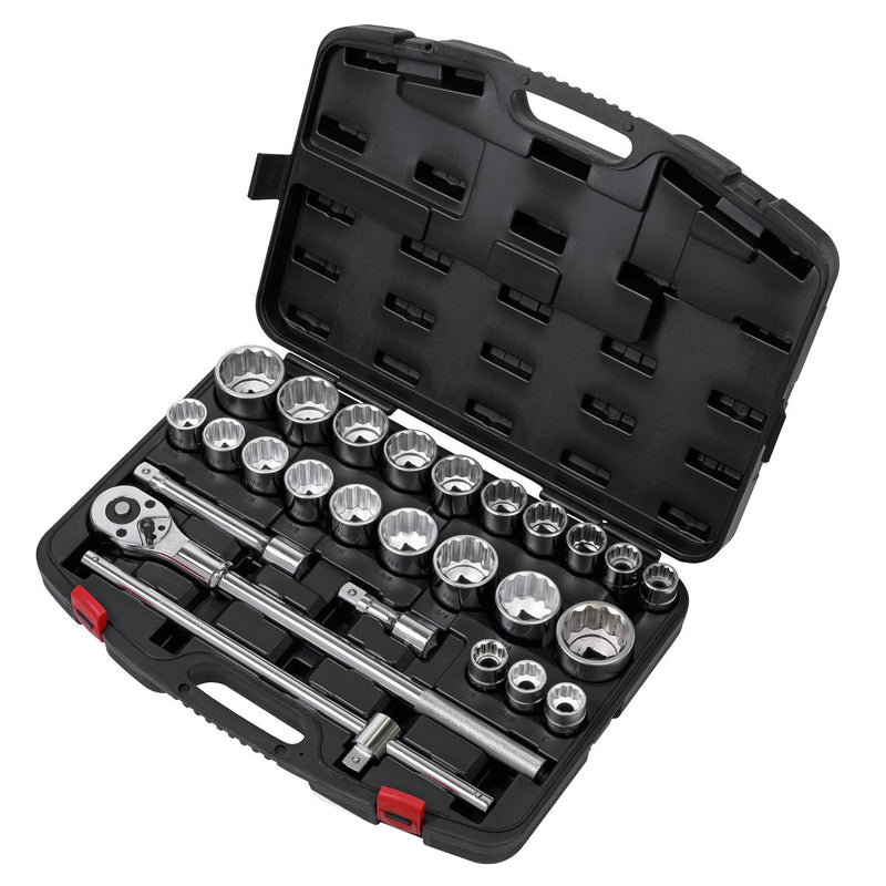 Sealey Premier Metric/Imperial Socket Set 3/4"Sq Drive 12-point 26pc AK2584