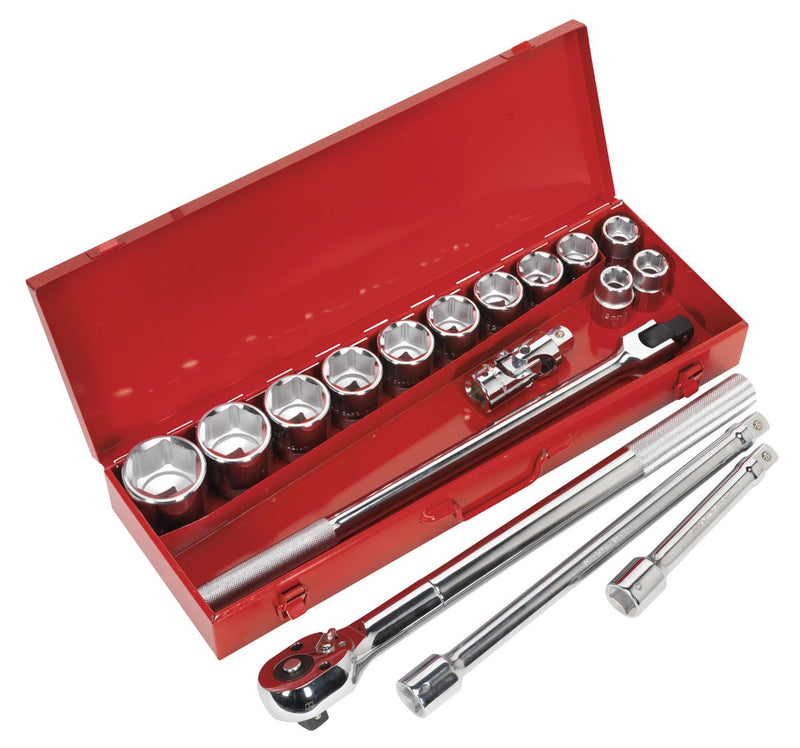 Sealey Premier Socket Set 3/4"Sq Drive 17pc AK2597