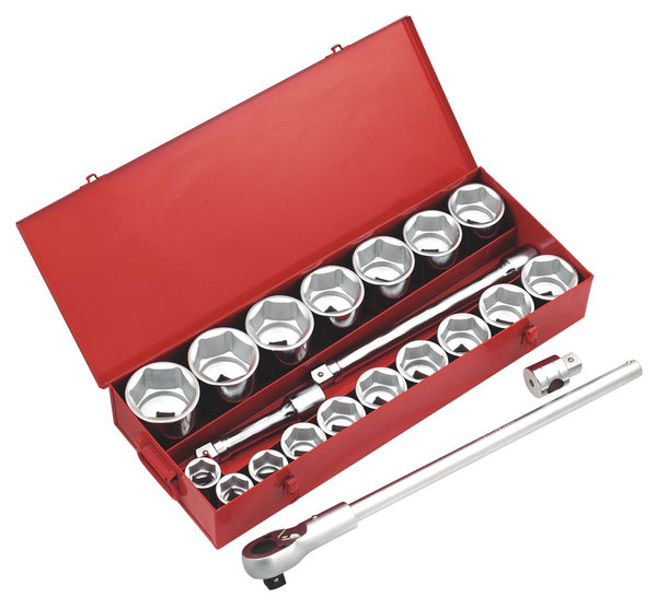 Sealey Premier Socket Set 1"Sq Drive 22pc AK261