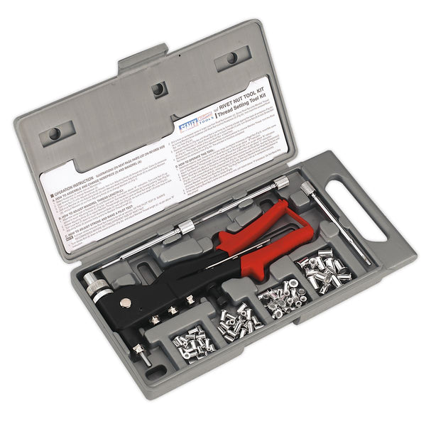 Sealey Blind Nut & Stud Riveting Kit AK396