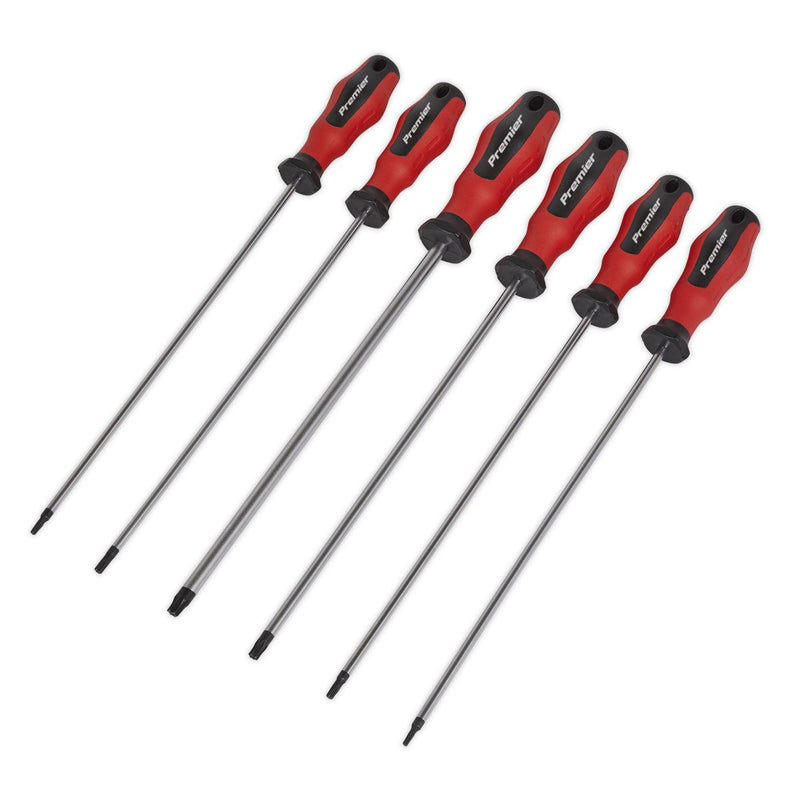 Sealey Screwdriver Set 6pc Long Security TRX-Star* PowerMAX&reg; AK4336