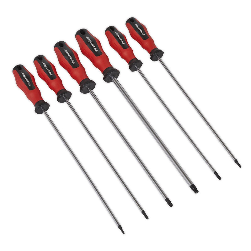 Sealey Screwdriver Set 6pc Long Security TRX-Star* PowerMAX&reg; AK4336