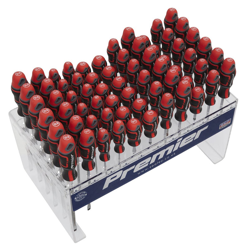 Sealey Premier GripMAX&reg; Individual Screwdrivers Countertop Display 66pc AK4369DS