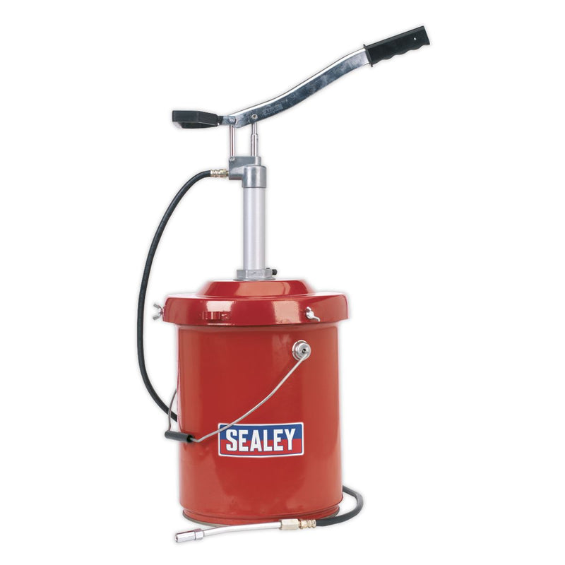 Sealey Bucket Greaser with Follower Plate 12.5kg Heavy-Duty AK45X