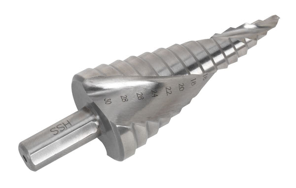 Sealey Double Spiral HSS 4341 Step Drill Bit 4-30mm AK4748