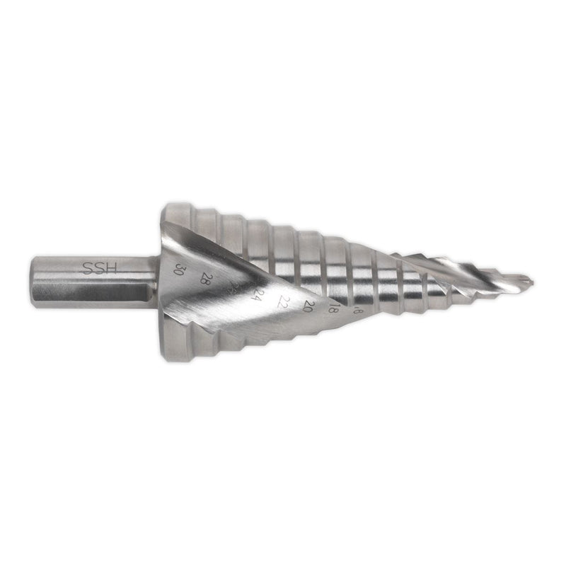 Sealey Double Spiral HSS 4341 Step Drill Bit 4-30mm AK4748