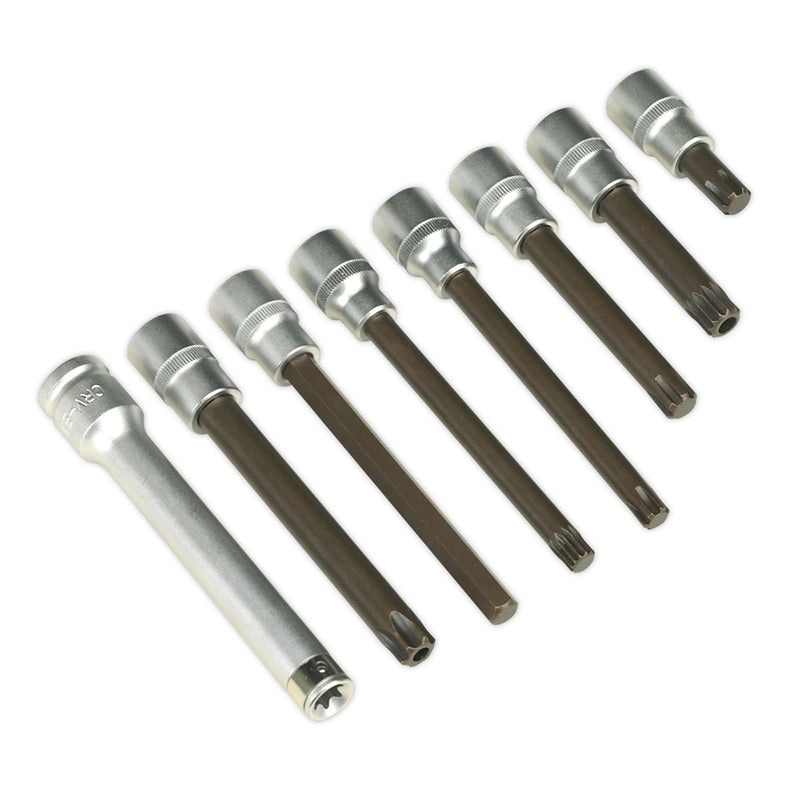 Sealey Premier Head Bolt Socket Bit Set 1/2"Sq Drive 10pc AK5538