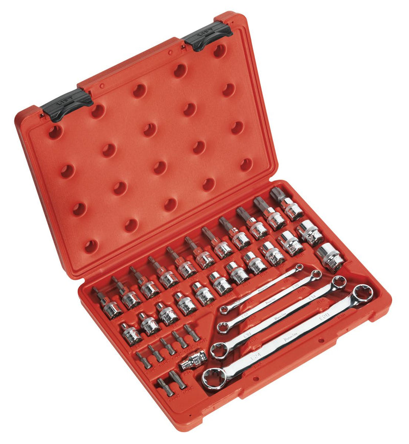 Sealey AK6198 TRX-Star* Socket, Bit & Spanner Set 35pc 3/8"Sq Drive