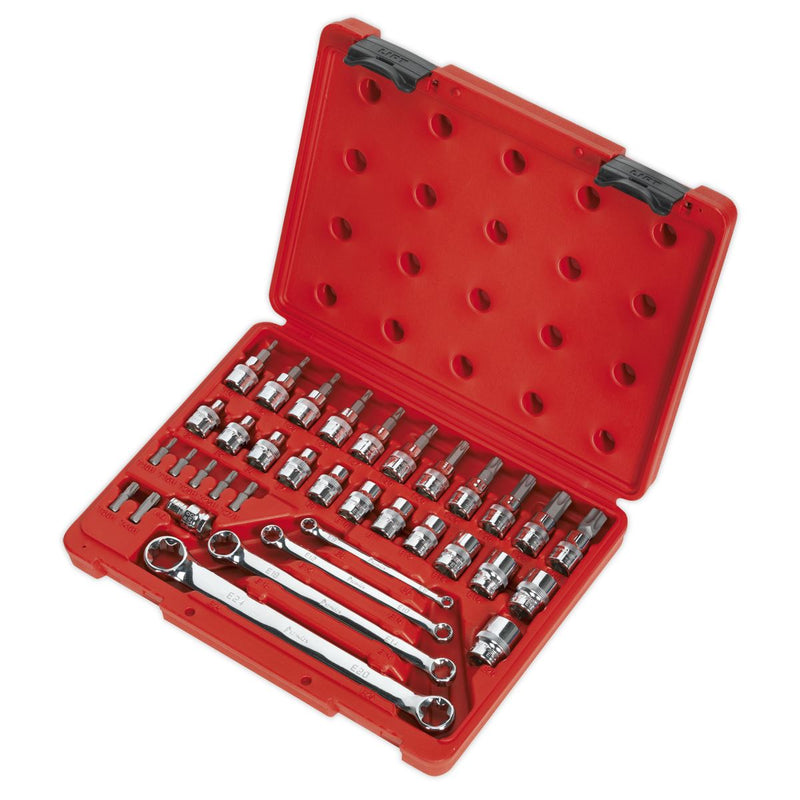 Sealey AK6198 TRX-Star* Socket, Bit & Spanner Set 35pc 3/8"Sq Drive