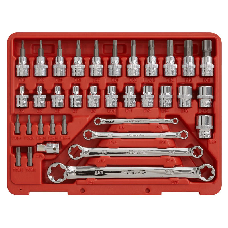 Sealey AK6198 TRX-Star* Socket, Bit & Spanner Set 35pc 3/8"Sq Drive