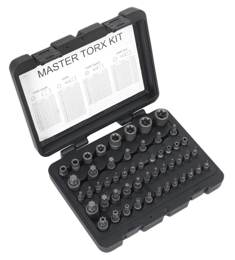 Sealey Premier TRX-Star* Master Socket Set 52pc 1/4", 3/8" & 1/2"Sq Drive 52pc AK6199