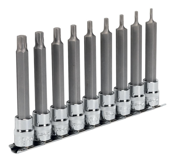 Sealey TRX-P* Socket Bit Set 9pc 3/8"Sq Drive 100mm AK6223