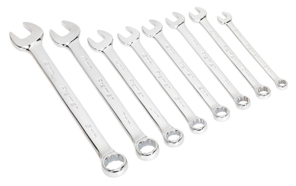 Sealey AK63008 Combination Spanner Set 8pc Metric