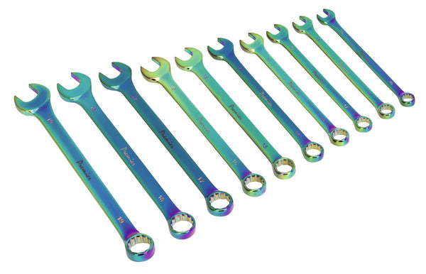 Sealey AK6308 Combination Spanner Set 10pc Metric Titanium Coated