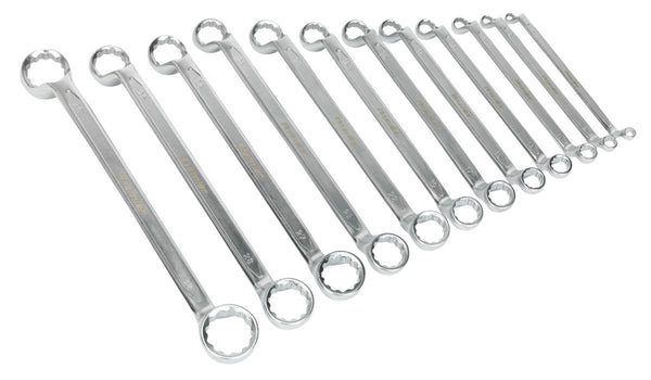 Sealey Premier Offset Double End Ring Spanner Set 12pc AK6328