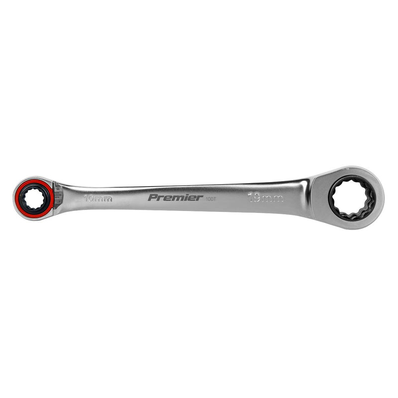 Sealey Premier Platinum 4-in-1 Reversible Ratchet Ring Spanner AK63948