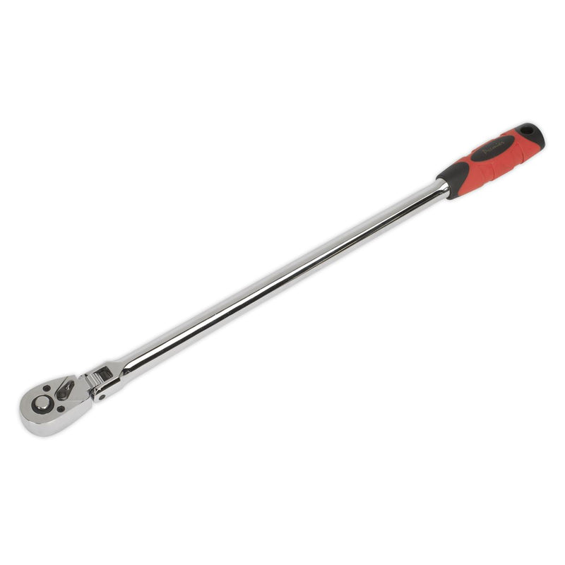 Sealey Premier Extra-Long Flexi-Head Ratchet Wrench 3/8"Sq Drive 455mm AK6697