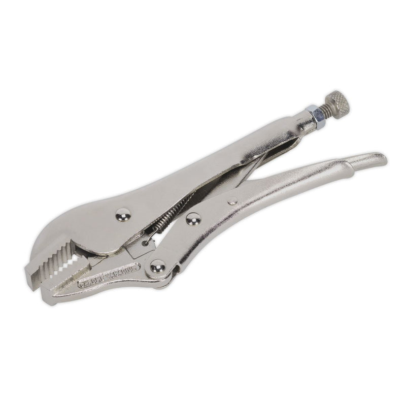 Sealey Premier Locking Pliers Straight Jaws 185mm 0-30mm Capacity AK6822