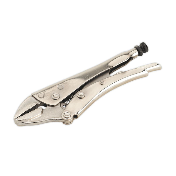 Sealey Premier Locking Pliers Straight Jaws 185mm 0-30mm Capacity AK6822