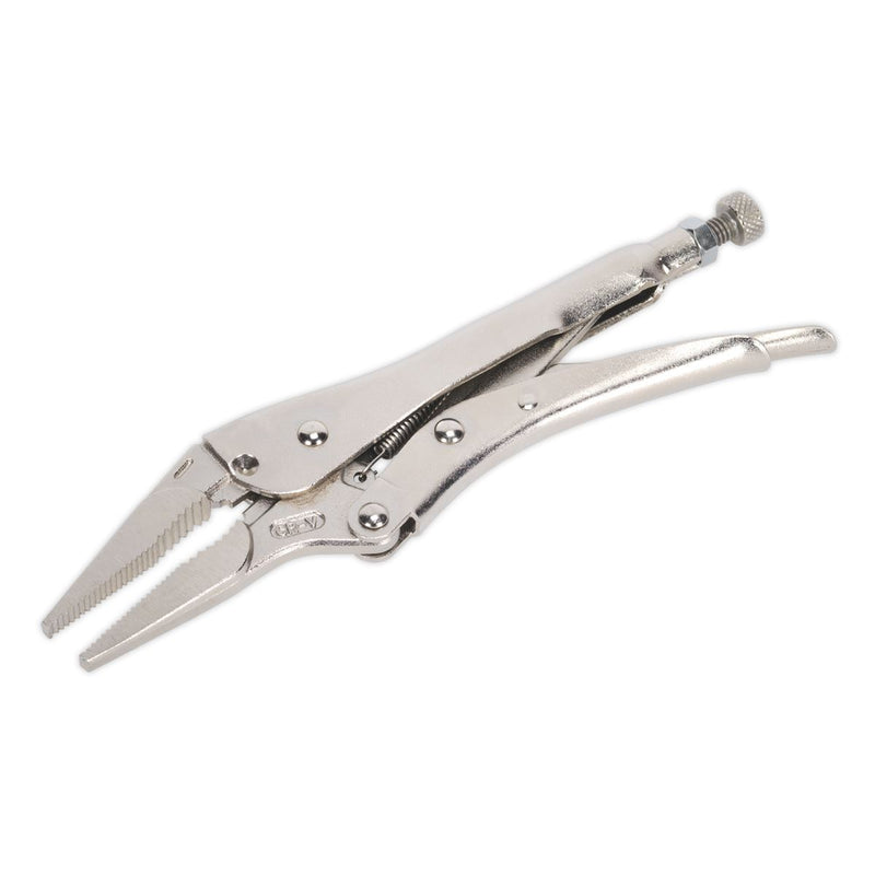 Sealey Premier Long Nose Locking Pliers 210mm 0-60mm Capacity AK6825